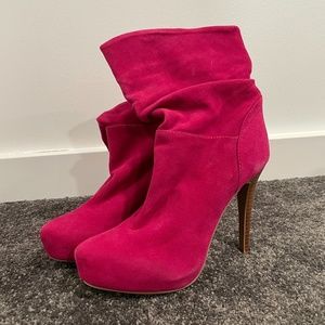 Ankle boots, pink